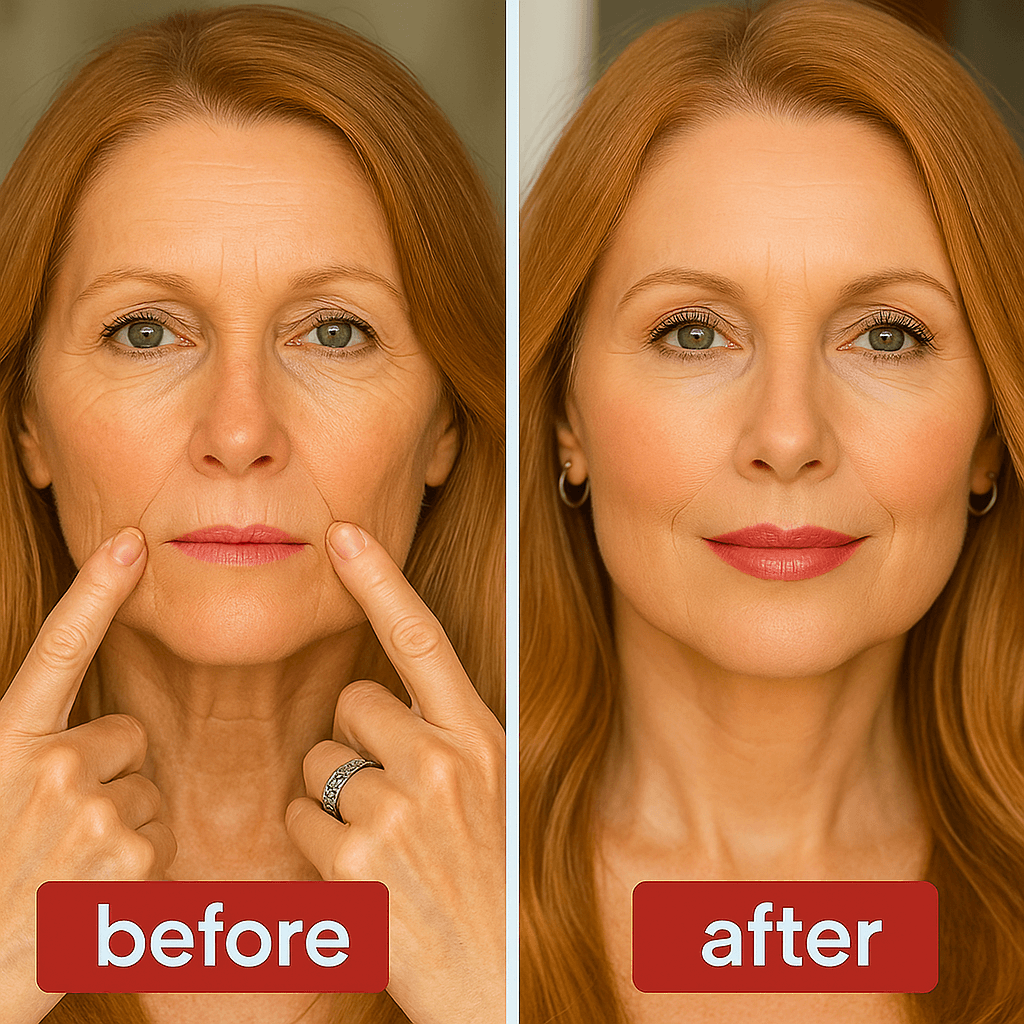 customer skincare before after